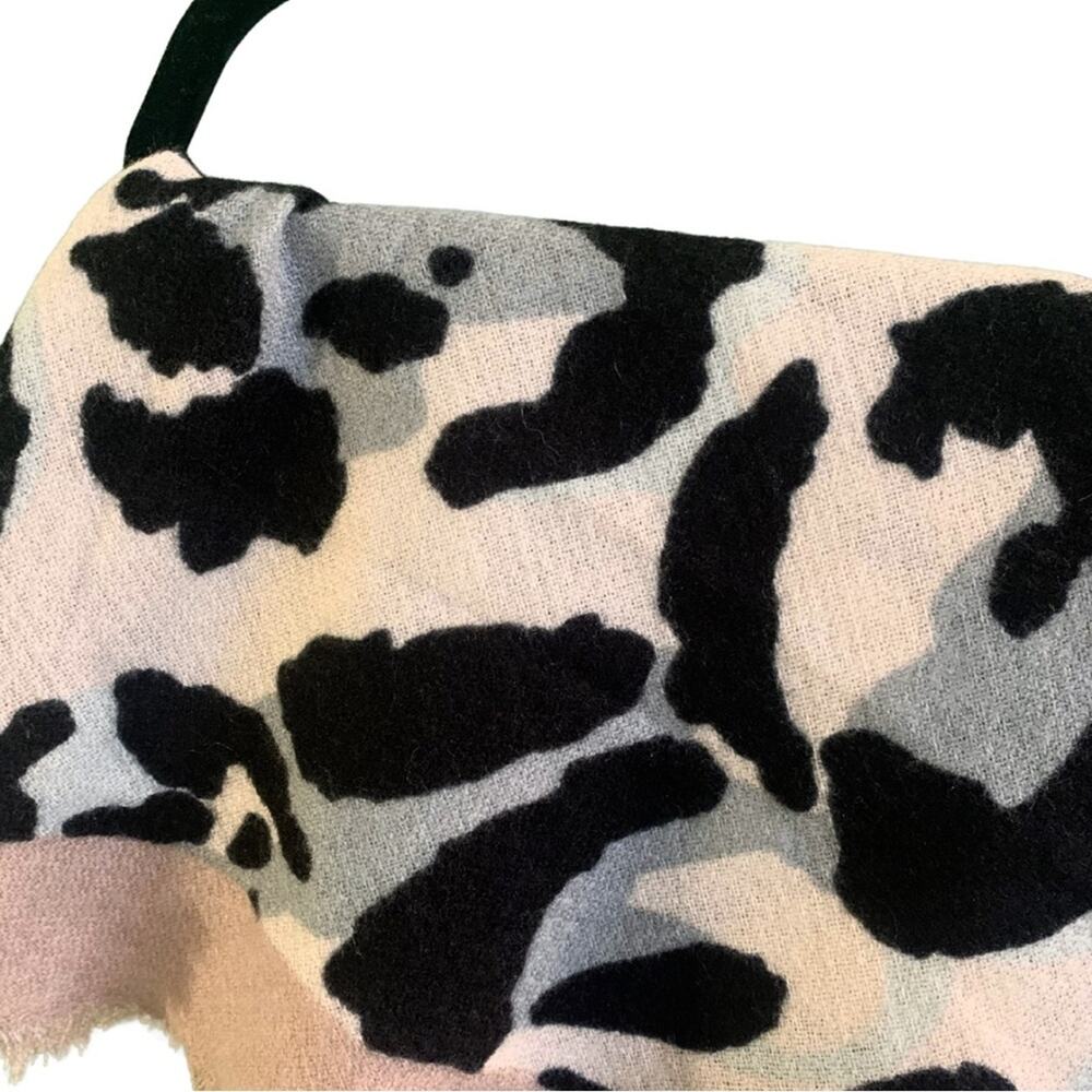 2/$30 Animal Print Pink Gray Black Scarf Wrap Shawl Leopard Feminine Cozy Chic - Picture 5 of 9